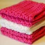 Handmade 100% Crochet Dishcloths Or Washcloths..