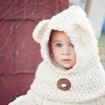 Teddy Bear Hooded Cowl