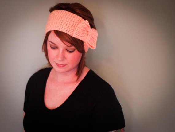 Crochet Bow Headband Earwarmer